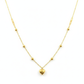 18K Gold Balls & Heart Necklace