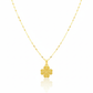 18K Real Gold Four Petals Necklace