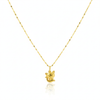 18K Real Gold Kitty Necklace