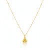 18K Real Gold Love Knot Necklace