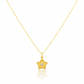 18K Real Gold Star Dot Necklace