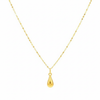 18K Real Gold Tear Drop Necklace