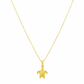 18K Real Gold Turtle Necklace