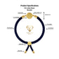 21K Gold Multi Color Thread Adjustable Coin Bracelet