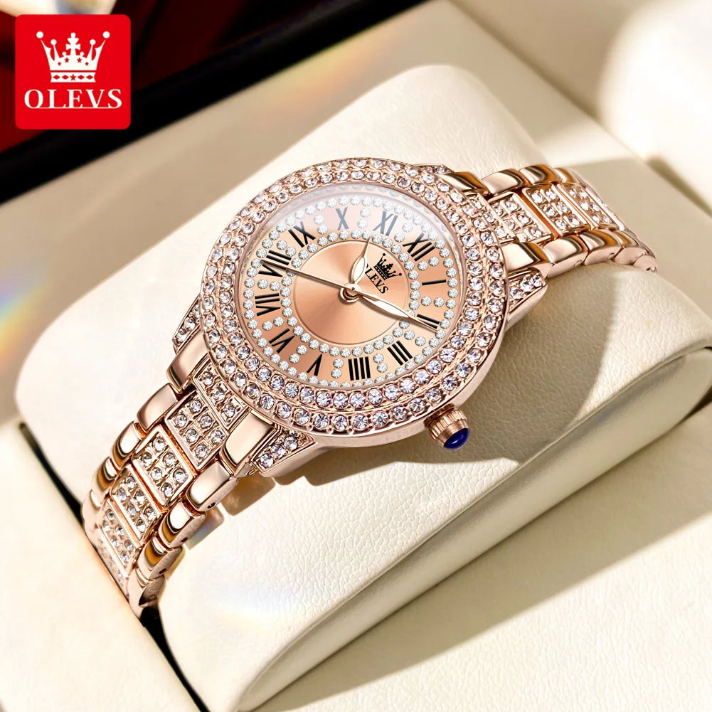 OLEVS 9943 Original Diamond Watch for Women