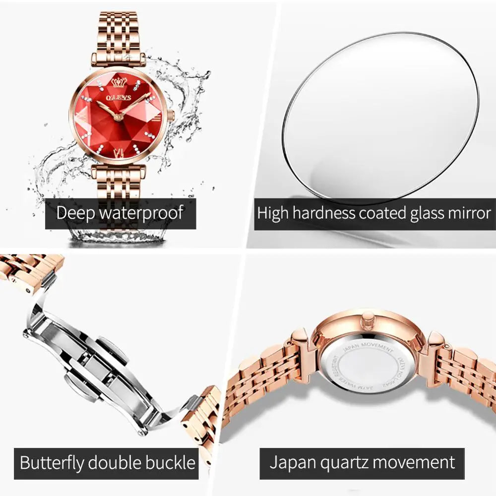 OLEVS New Women Luxury Jewel Quartz Watches