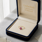 18K Real Gold Pink Swarovski Chain Ring
