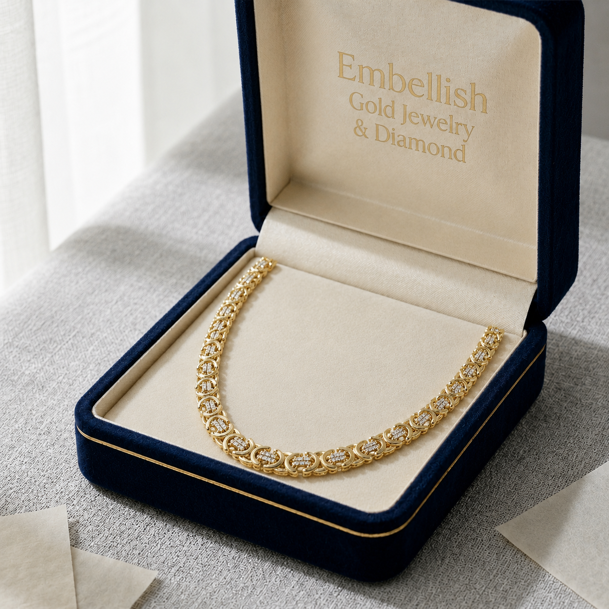 18k Gold 2 Tone Solid Versace Chain