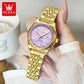 OLEVS Brand Luxury Gold Watch For Woman