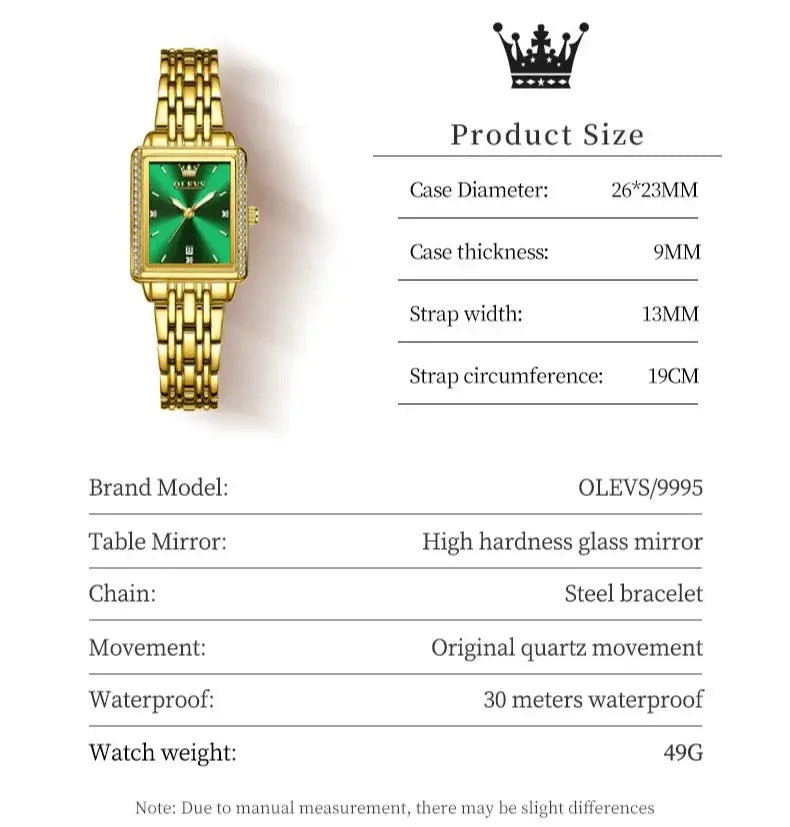 OLEVS 9995 Elegant Quartz Ladies Womens