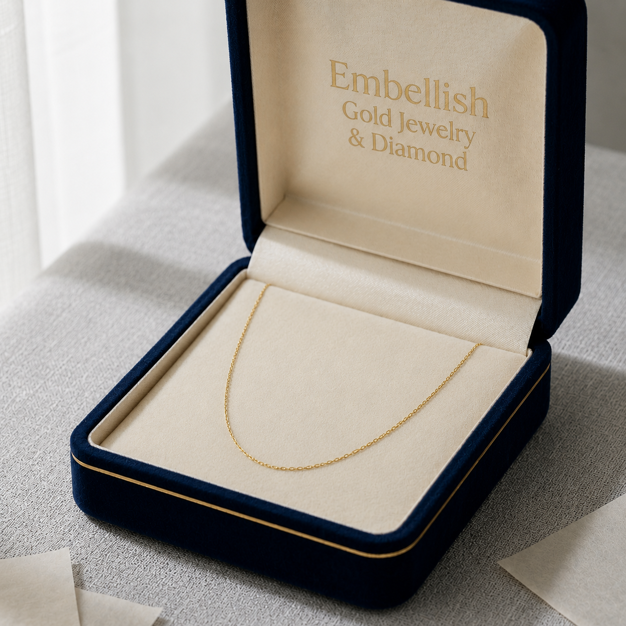 18k Gold Box Chain