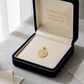 18k Gold Round Christ Pendant