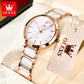 OLEVS 5877 Luxury Stainless Steel Watch for Women