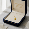18k Gold Droplet Pendant