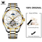 OLEVS 6663 Men Flywheel Fully Automatic Mechanical Watch