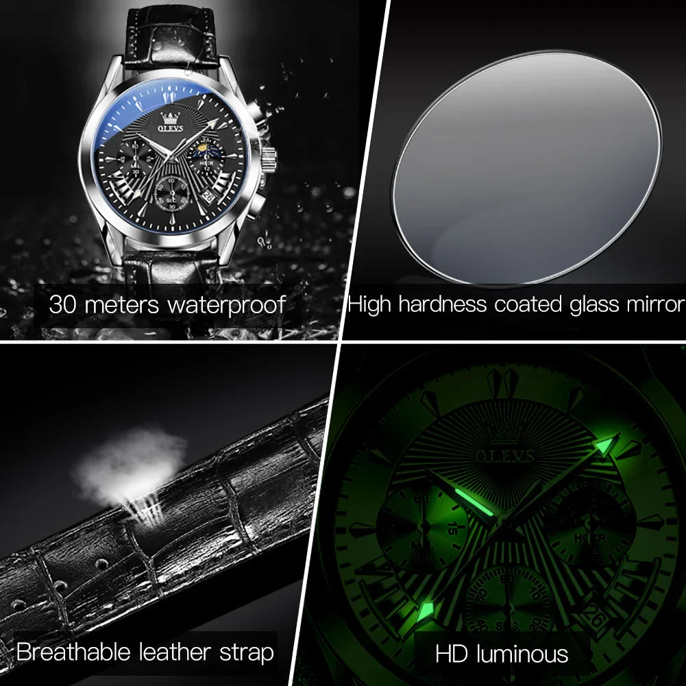 OLEVS casual fashion men's watches