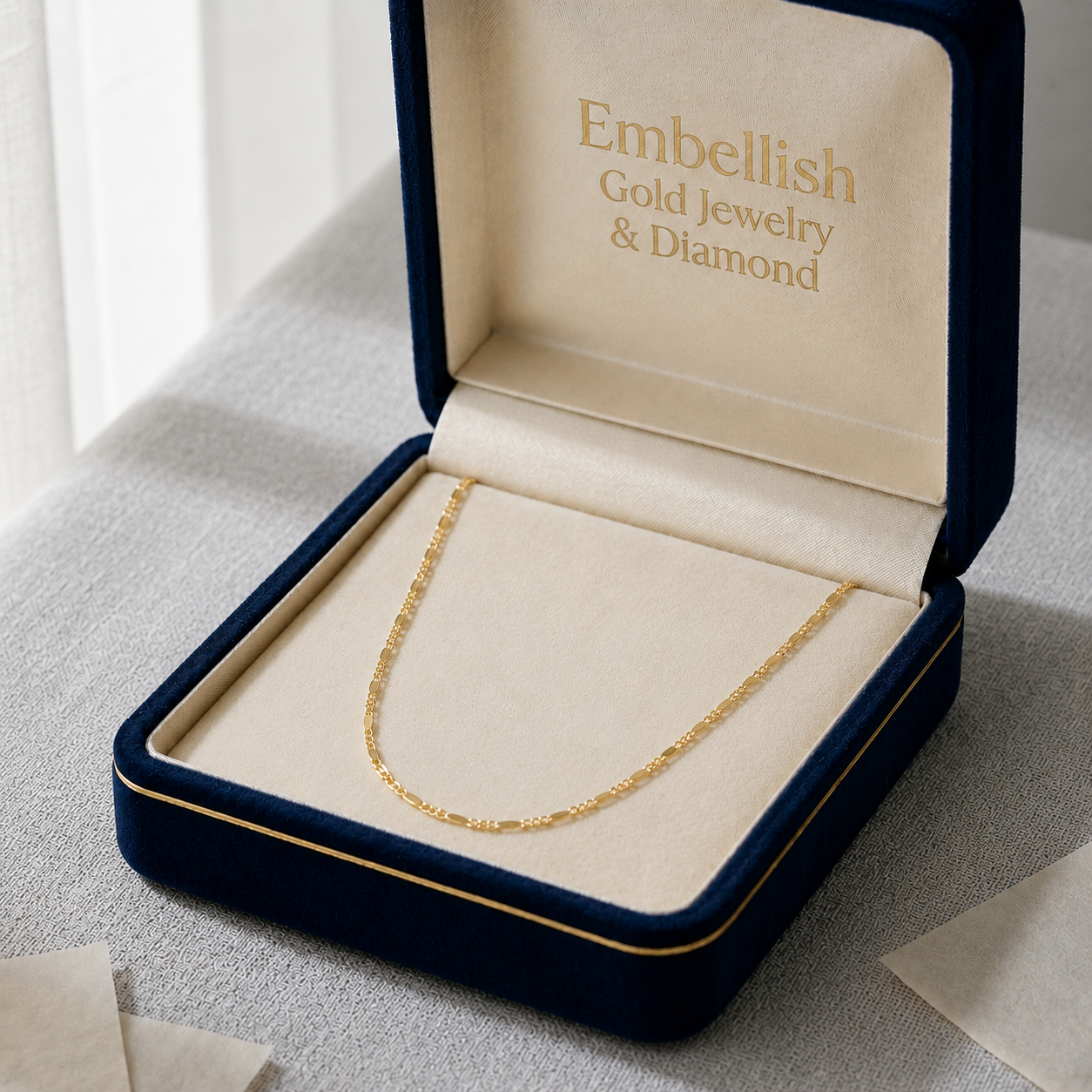 18k Gold Figaro Chain