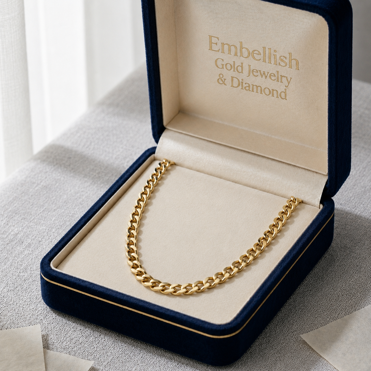 18k Gold Monaco Chain