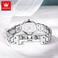 OLEVS Elegant Fashion Purple Rhinestone Dial Quartz Watch for Women