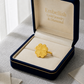 18k Gold 4 Heart Flower Ring