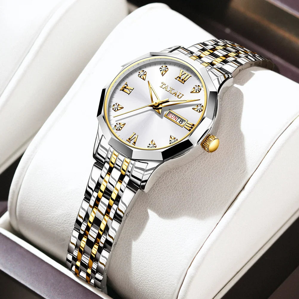 OLEVS Fashion Golden Watch for Women