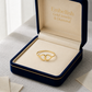 18K Real Gold Double Heart Ring