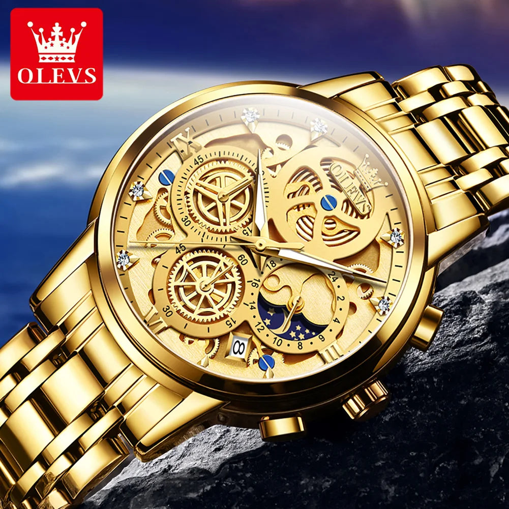 OLEVS 9947 Stainless Steel Men's Watch