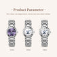 OLEVS Elegant Fashion Purple Rhinestone Dial Quartz Watch for Women