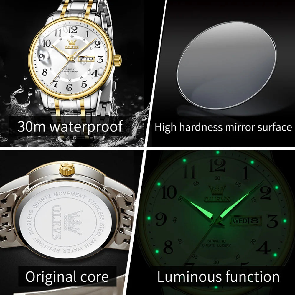 OLEVS Casual fashion men's watches