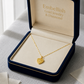 18K Real Gold IND Heart Necklace