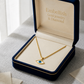 18k Gold Plain Amulet Necklace