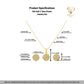 18k Gold 2 Tone Flower Jewelry Set