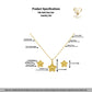 18k Gold Star Dot Jewelry Set