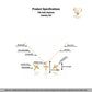 18k Gold Airplane Jewelry Set