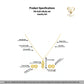 18k Gold infinity dot Jewelry Set