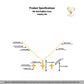 18k Gold Bubble Cross Jewelry Set