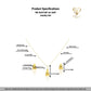 18k Gold Half cut shell Jewelry Set
