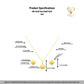 18k Gold Sea Shell Half Set