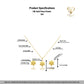 18k Gold Hexa Flower Set
