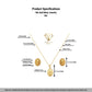 18k Gold Mary Jewelry Set