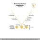 18k Gold VS Heart Jewelry Set