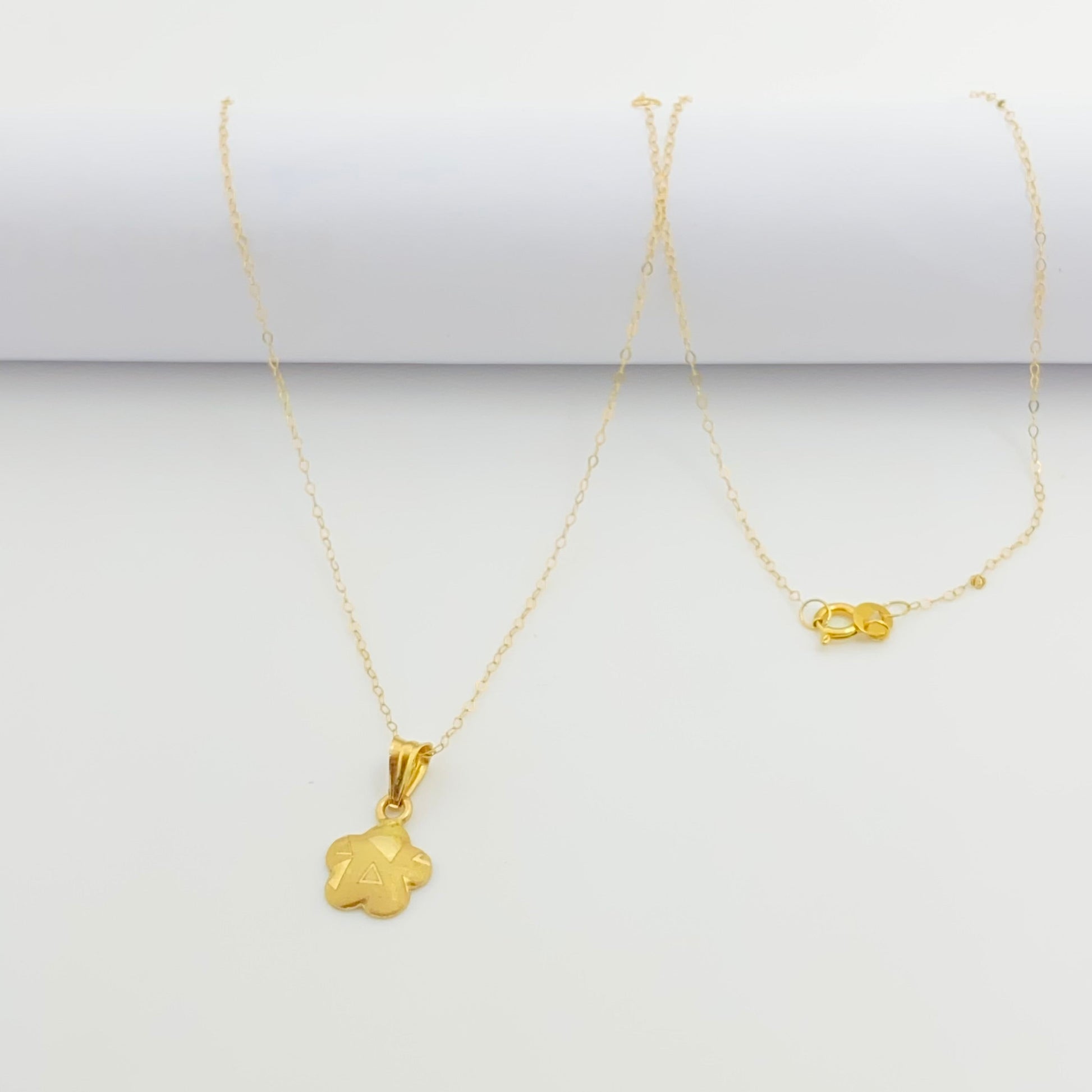 18K Real Gold Flower Necklace V1.0 - Embellish Gold