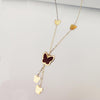 18K Real Gold Butterflies Neckalce 017