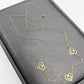 18K Real Gold 3 Pendant double Heart Necklace 071 - Embellish Gold