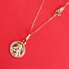 18K Real Saudi Gold Religious Necklace 002
