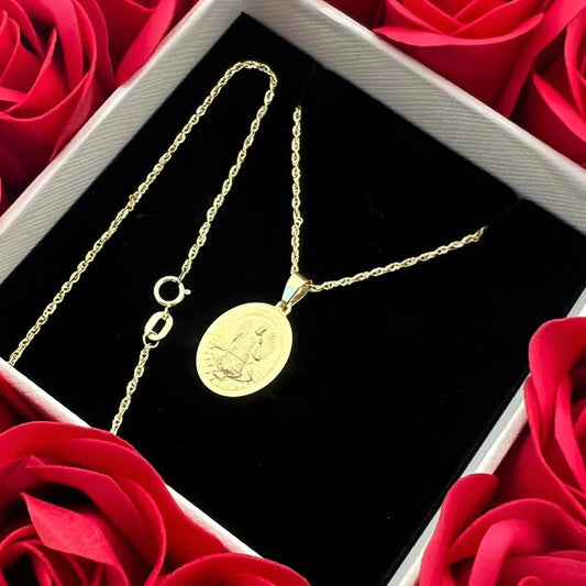 18k Real Saudi Gold Jesus Necklace 105