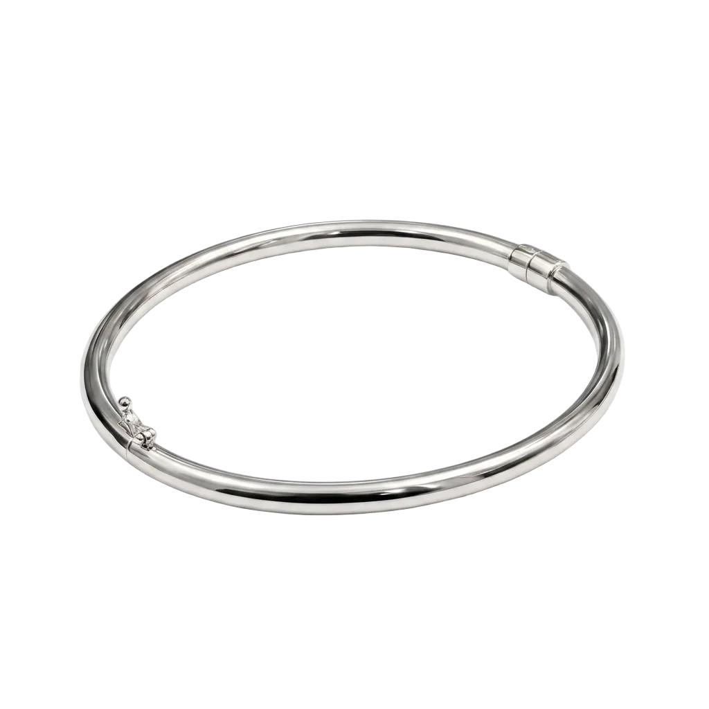 white Gold bracelet on a white background