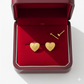 18K Real Gold Double Earrings