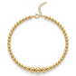 18k Gold Plain Ball Bangle