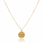 18K Real Gold CC Necklace